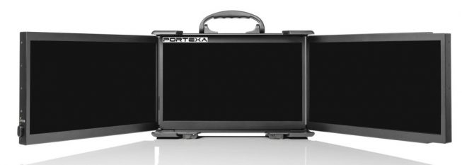 Triple screen portable display BCCD-17