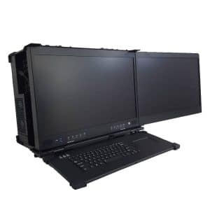 Dual Screen Transportable Workstation