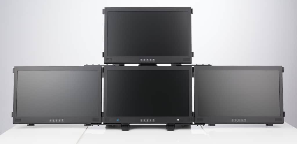 PCT Multi-touch screens on portable workstation